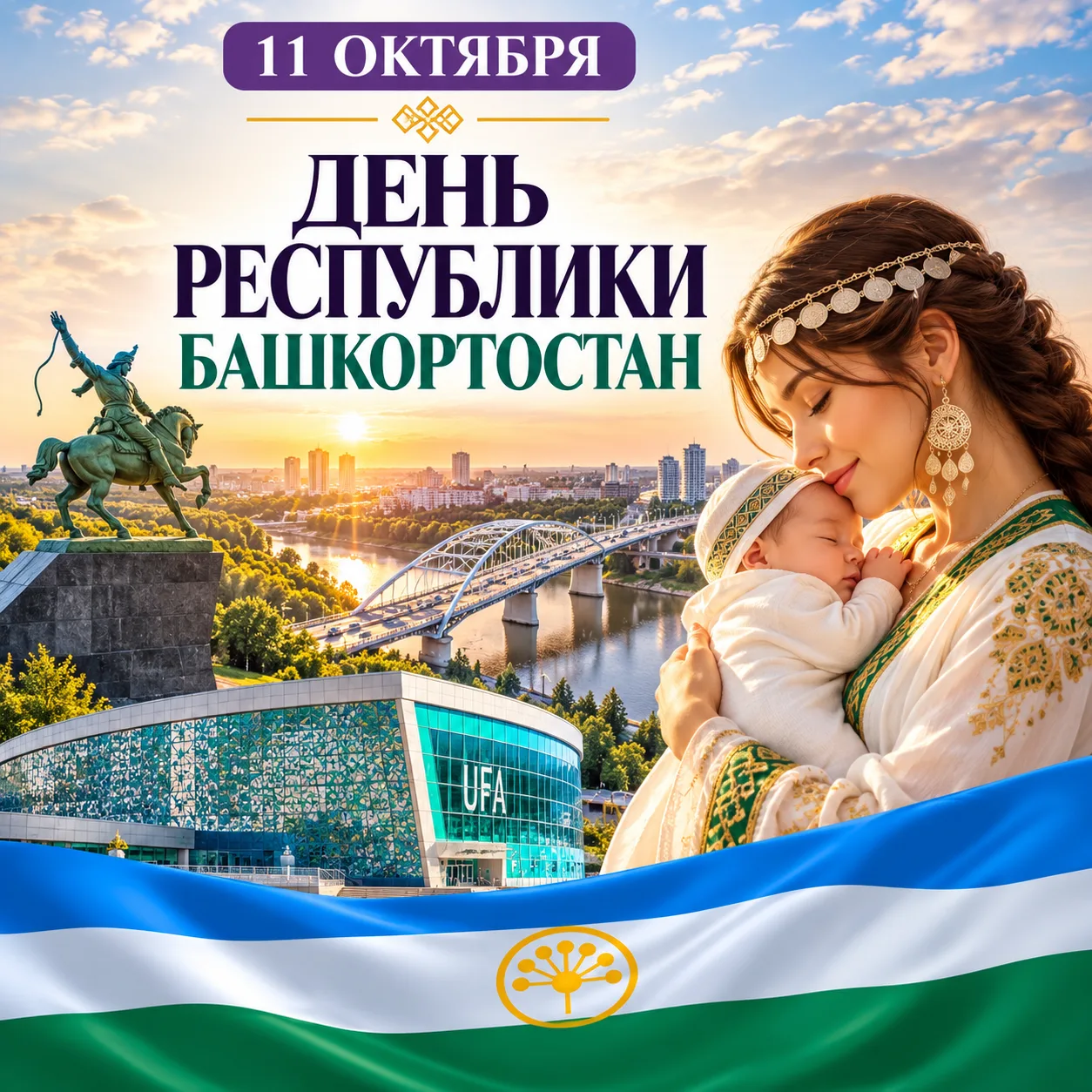 💚💙🤍 11 октября — День Республики Башкортостан!