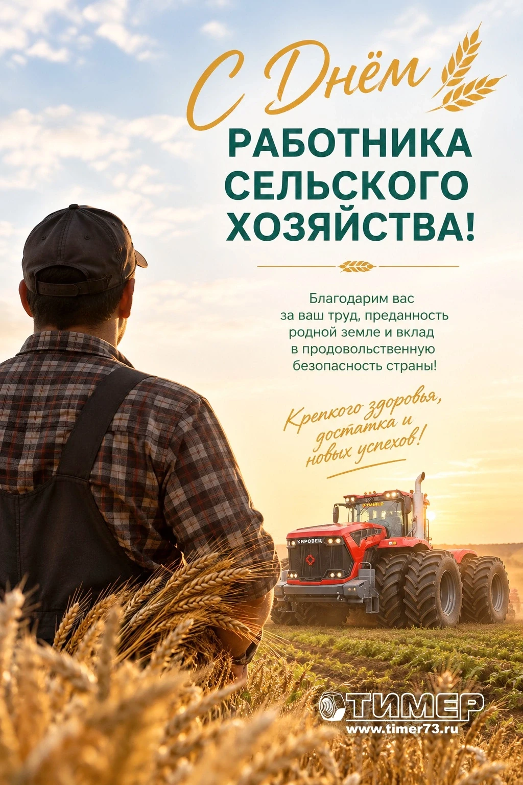 Ульяновскиның Тимер компаниясе авыл хуҗалыгы хезмәтчәннәрен һөнәри бәйрәмнәре белән котлый