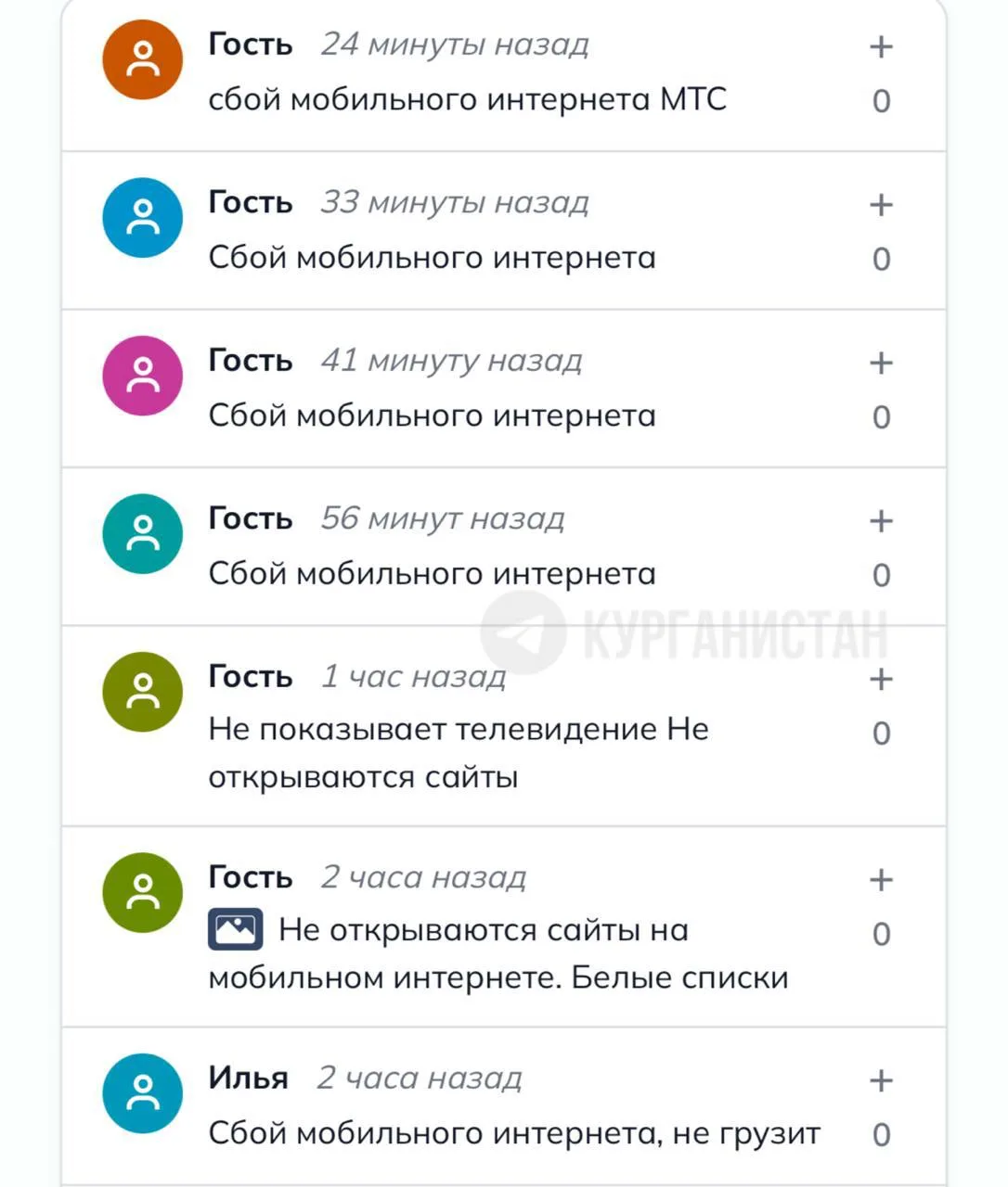 Мобильный интернет частично лег в Курганской области.