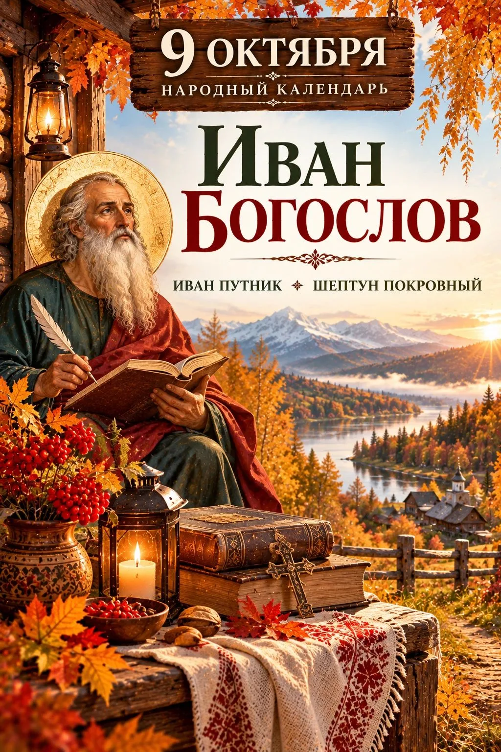 🍂 9 ОКТЯБРЯ — ИВАН БОГОСЛОВ