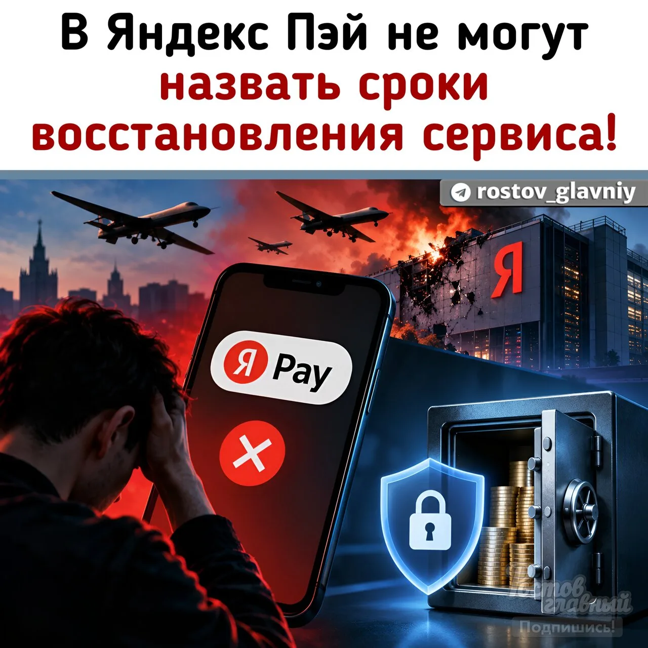 🖥 В Яндекс Пэй не могут назвать сроки восстановления сервиса!