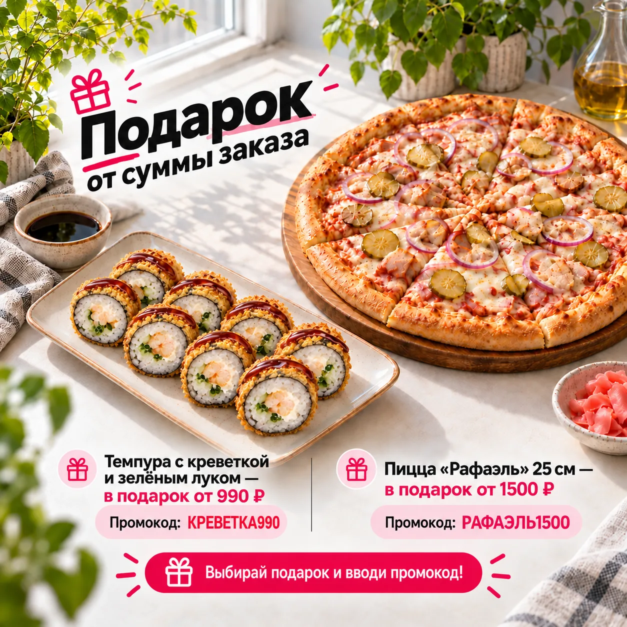 В заказе будет чуть больше, чем ты планировал 🙂