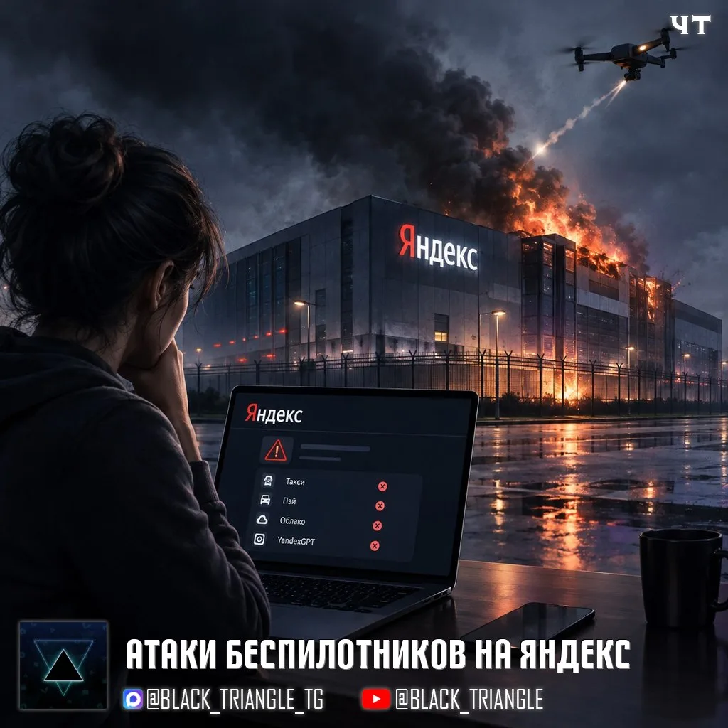 ☝🏻«Яндекс» сообщает о новых атаках беспилотников