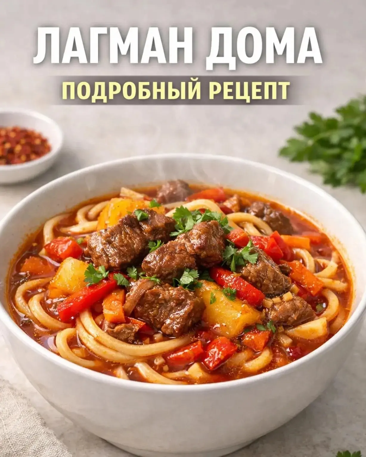 ЛАГМАН ДОМА 🍜🔥 ПОДРОБНЫЙ РЕЦЕПТ + ТОНКОСТИ