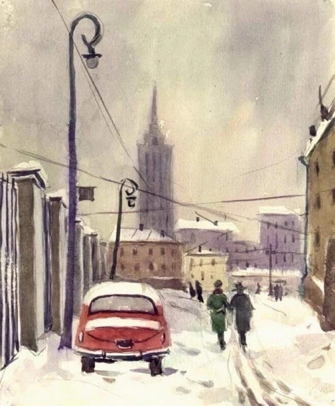 🎨 Зимняя сказка Виктора Саплина: Москва, которая умела молчать