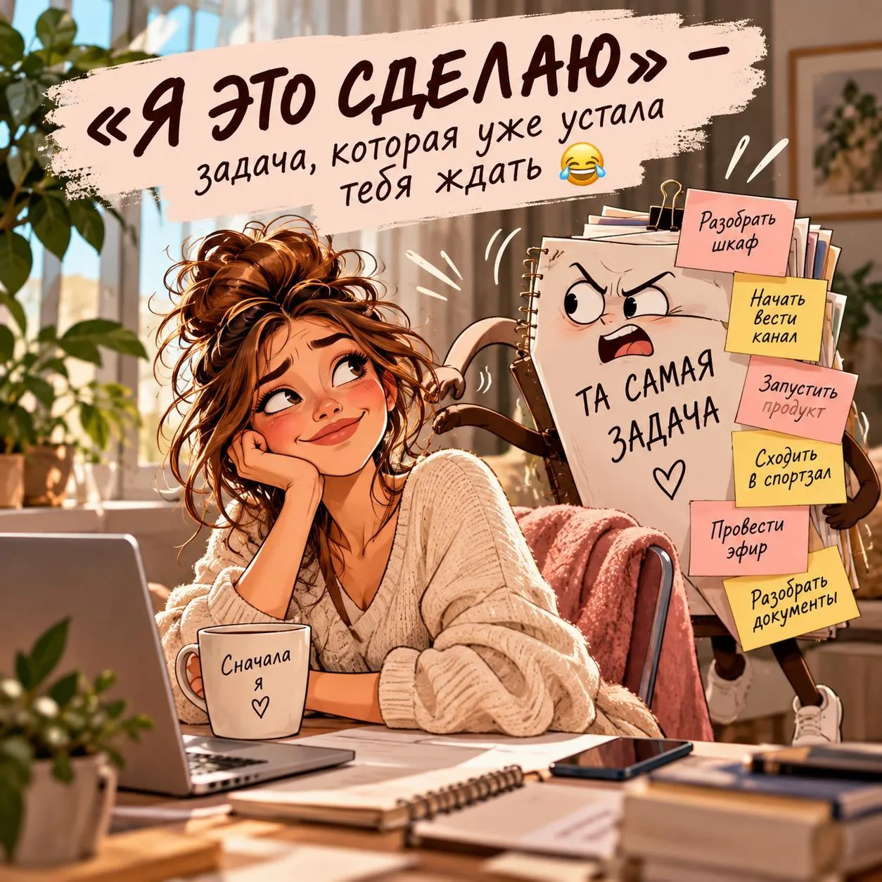 «Я ЭТО СДЕЛАЮ» — задача, которая уже устала тебя ждать 😂