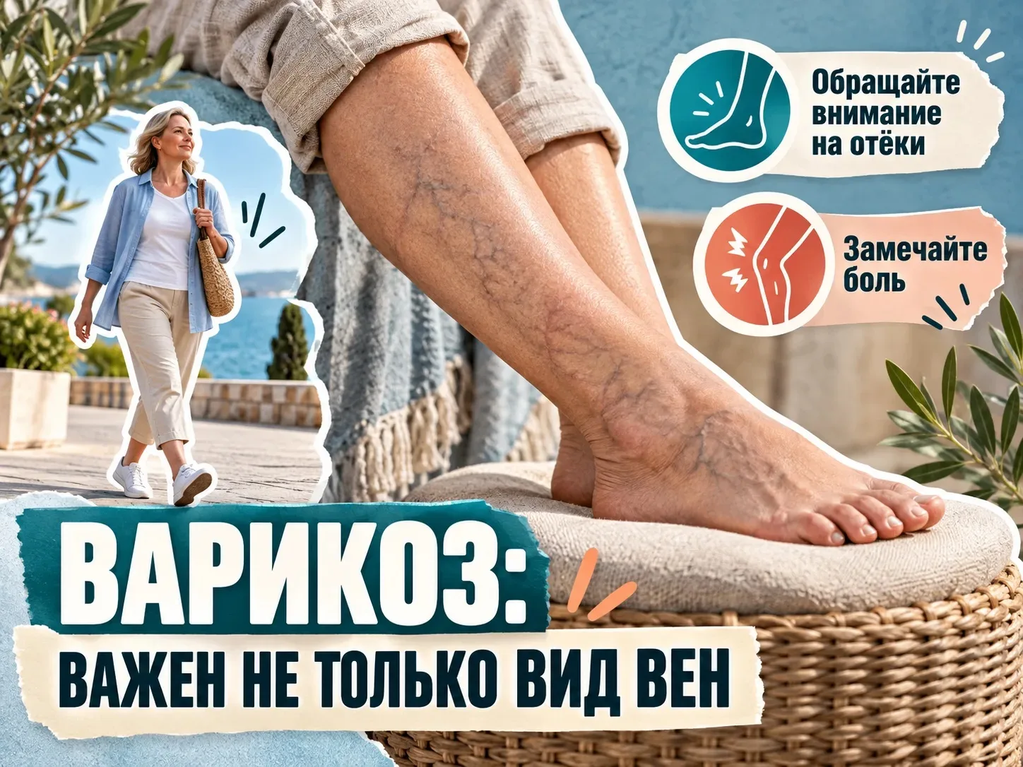 🦵 Варикоз: не всегда видимость — это правда!