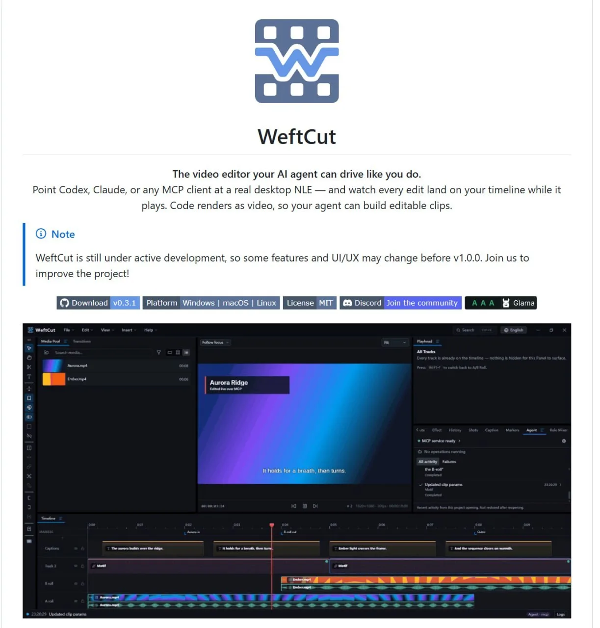 Claude научился монтировать видео — вышел имбовый опенсорсный редактор WeftCut.