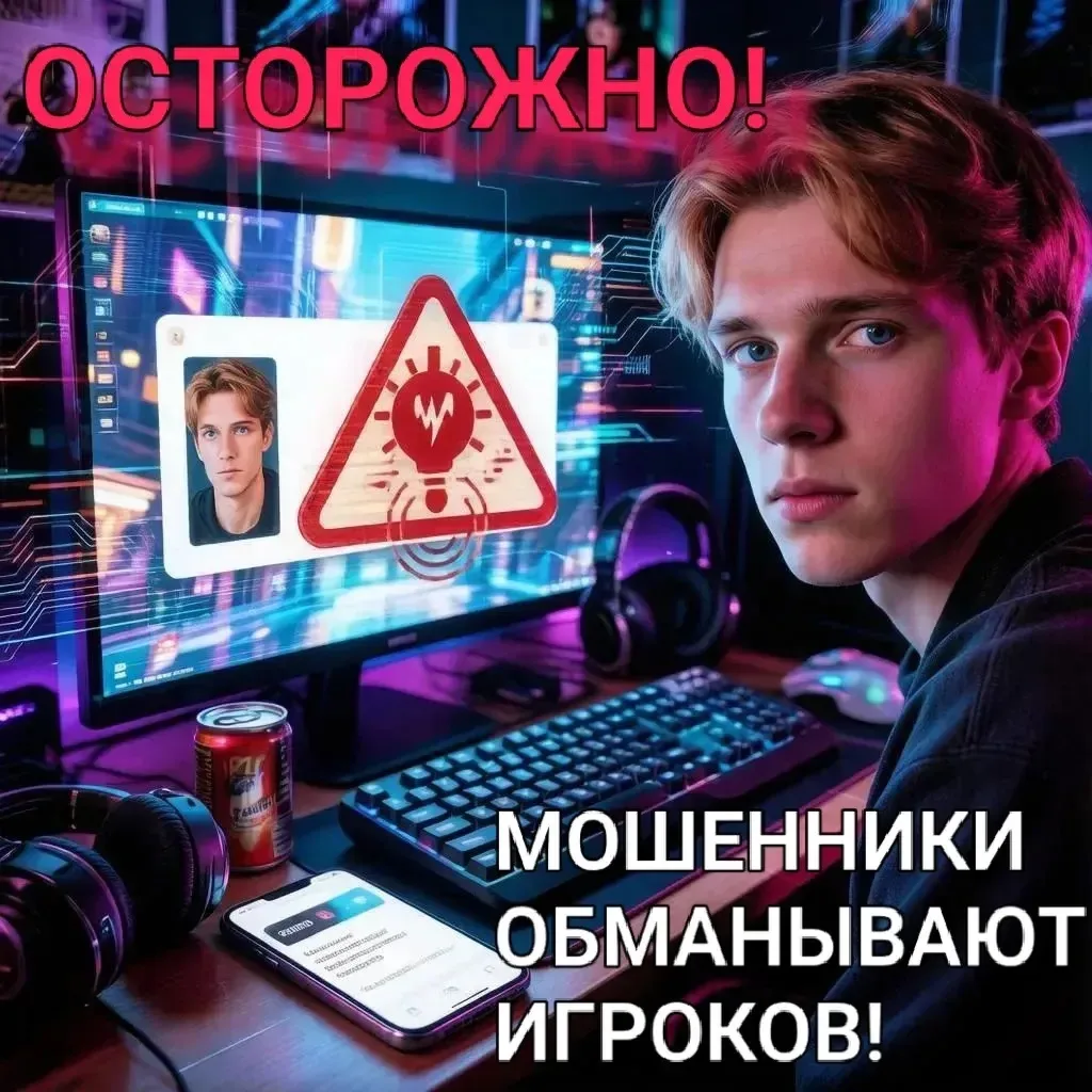 ⚡❗КИБЕРЛИКБЕЗ: МОШЕННИКИ ОБМАНЫВАЮТ ИГРОКОВ