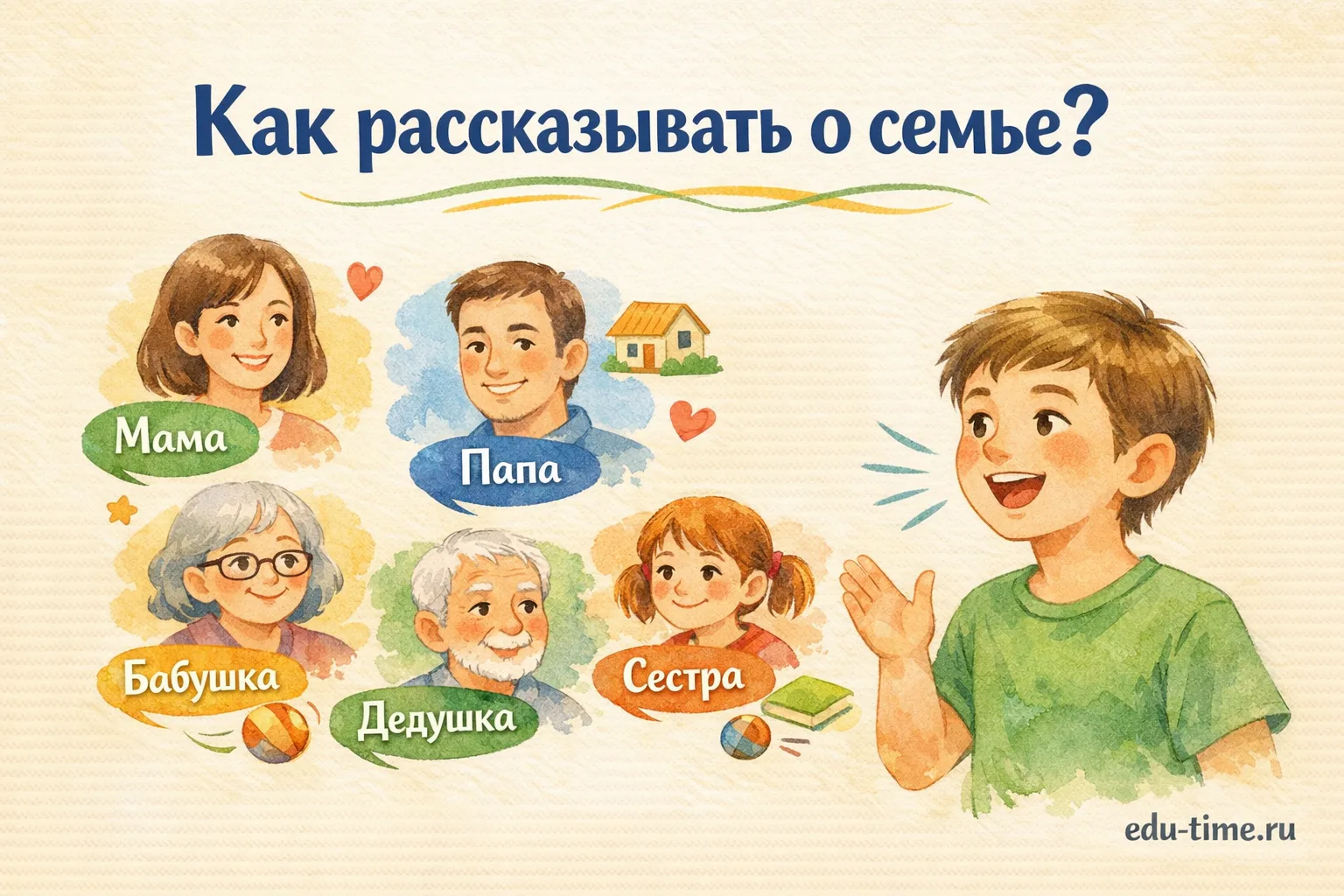 Как рассказывать о семье?