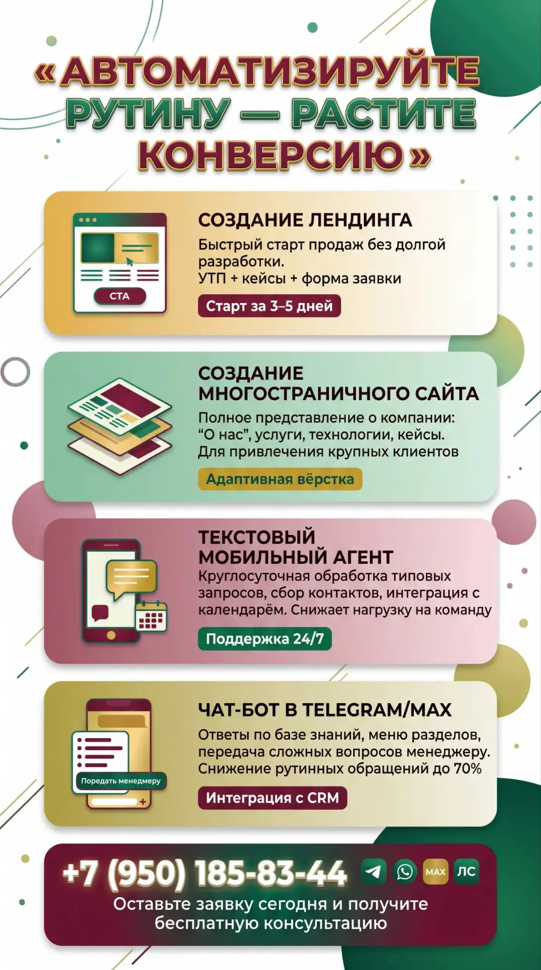 АВТОМАТИЗИРУЙТЕ ПРОЦЕССЫ — УВЕЛИЧЬТЕ ПРОДАЖИ!