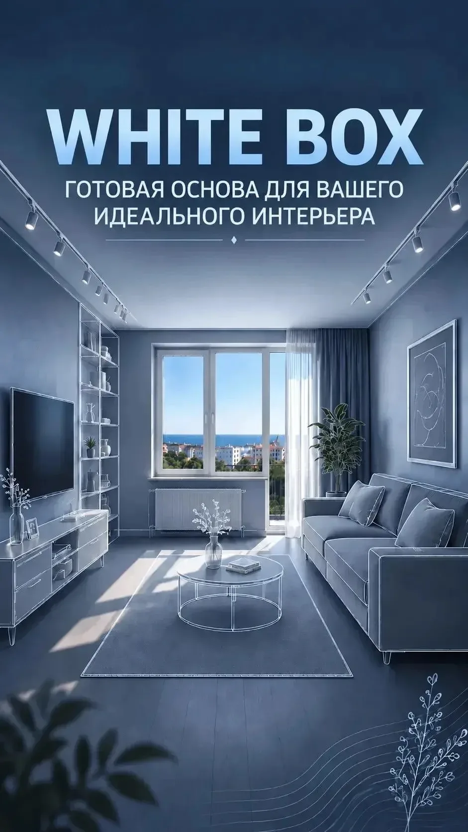 🏡 White Box — идеальная основа для вашего будущего интерьера.