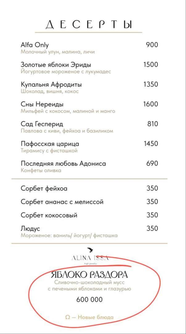 Зарьков теперь в меню ВайтРэббита может ввести шарик мороженого за 500 миллионов рублей...