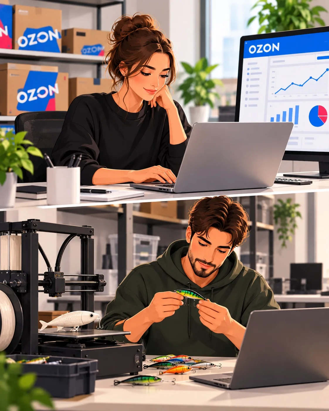 🌱 Мы компания Diventa, сейчас в связи с расширением ищем менеджера маркетплейса Озон.