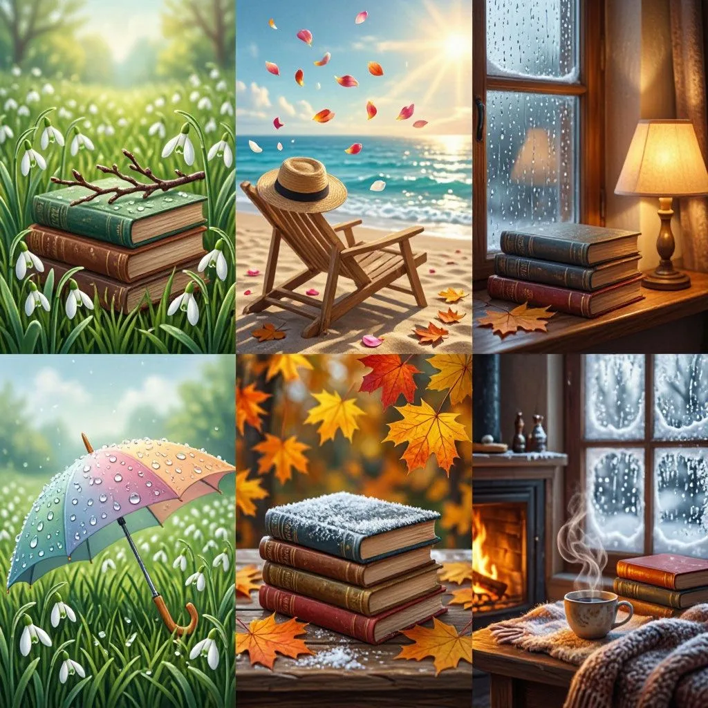 ❤️Подборка книг, которые идеально впишутся в атмосферу каждого сезона❤️