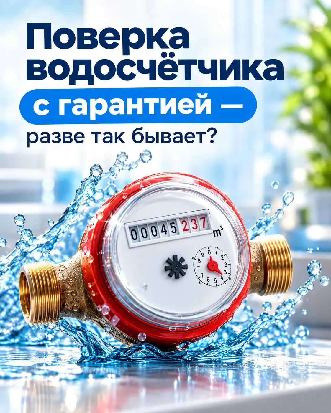 Поверка водосчётчика с гарантией — разве так бывает?