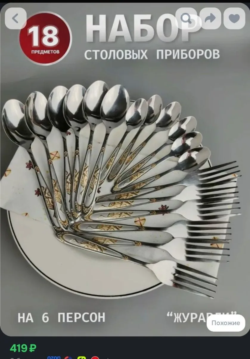 Набор столовых приборов