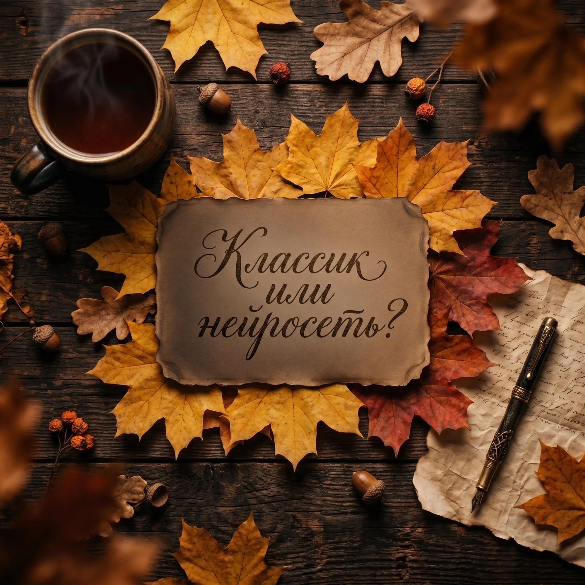 Классик или искусственный интеллект? Литературный детектив 🍂