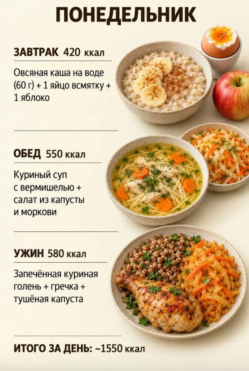 ПП МЕНЮ НА НЕДЕЛЮ🥰