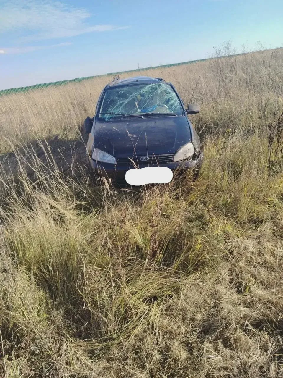 В Елабужском районе автомобиль оказался в кювете