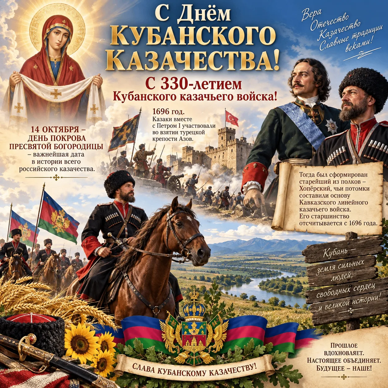 Гордиться предками, быть достойными их подвига, труда и веры