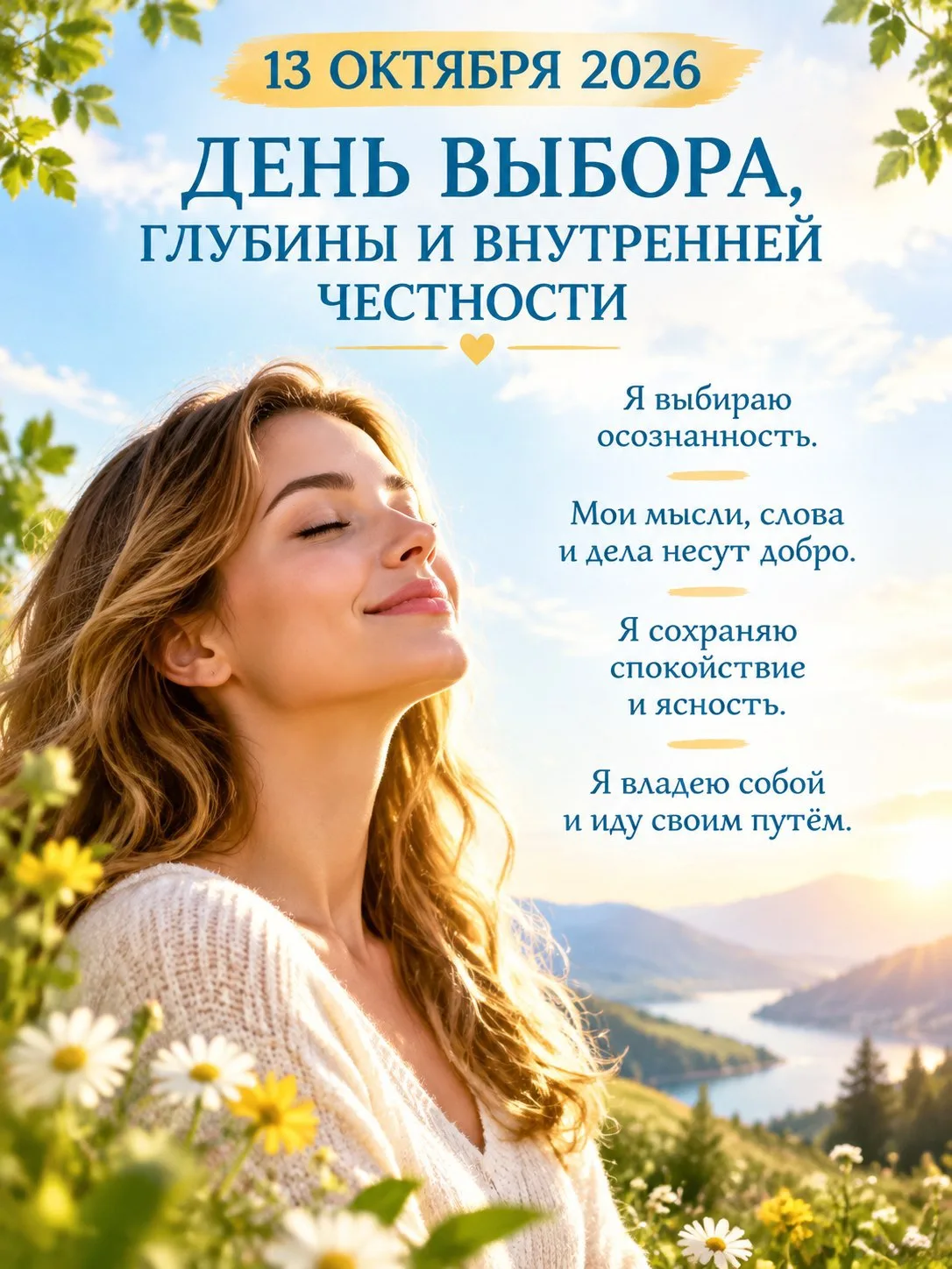 🌳 13 ОКТЯБРЯ 2026 — ДЕНЬ ВЫБОРА, ГЛУБИНЫ И ВНУТРЕННЕЙ ЧЕСТНОСТИ