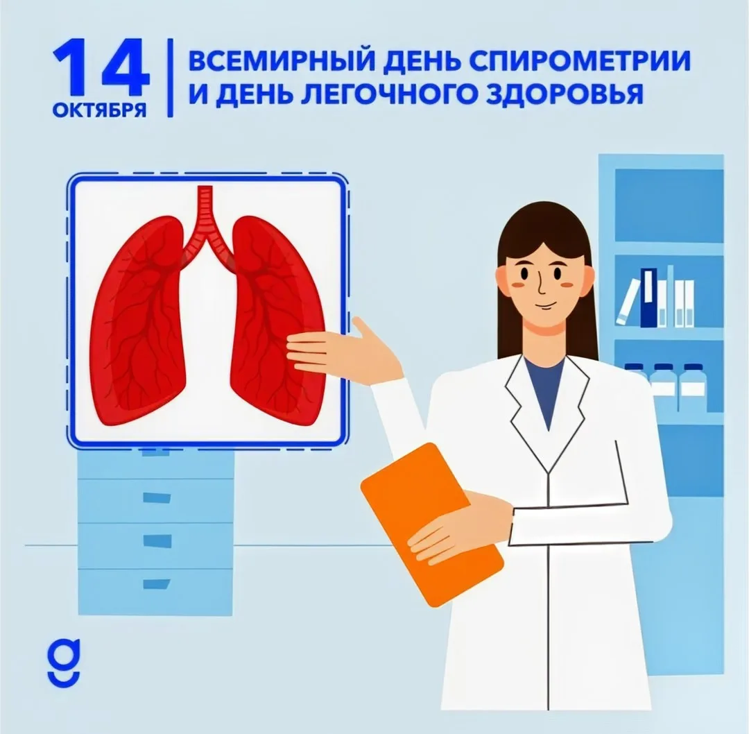 🌐 14 октября - Всемирный день спирометрии и лёгочного здоровья