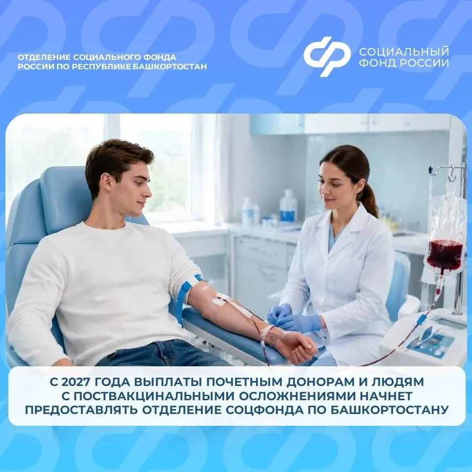 С 2027 года Отделение Социального фонда России по Республике Башкортостан начнёт предос...