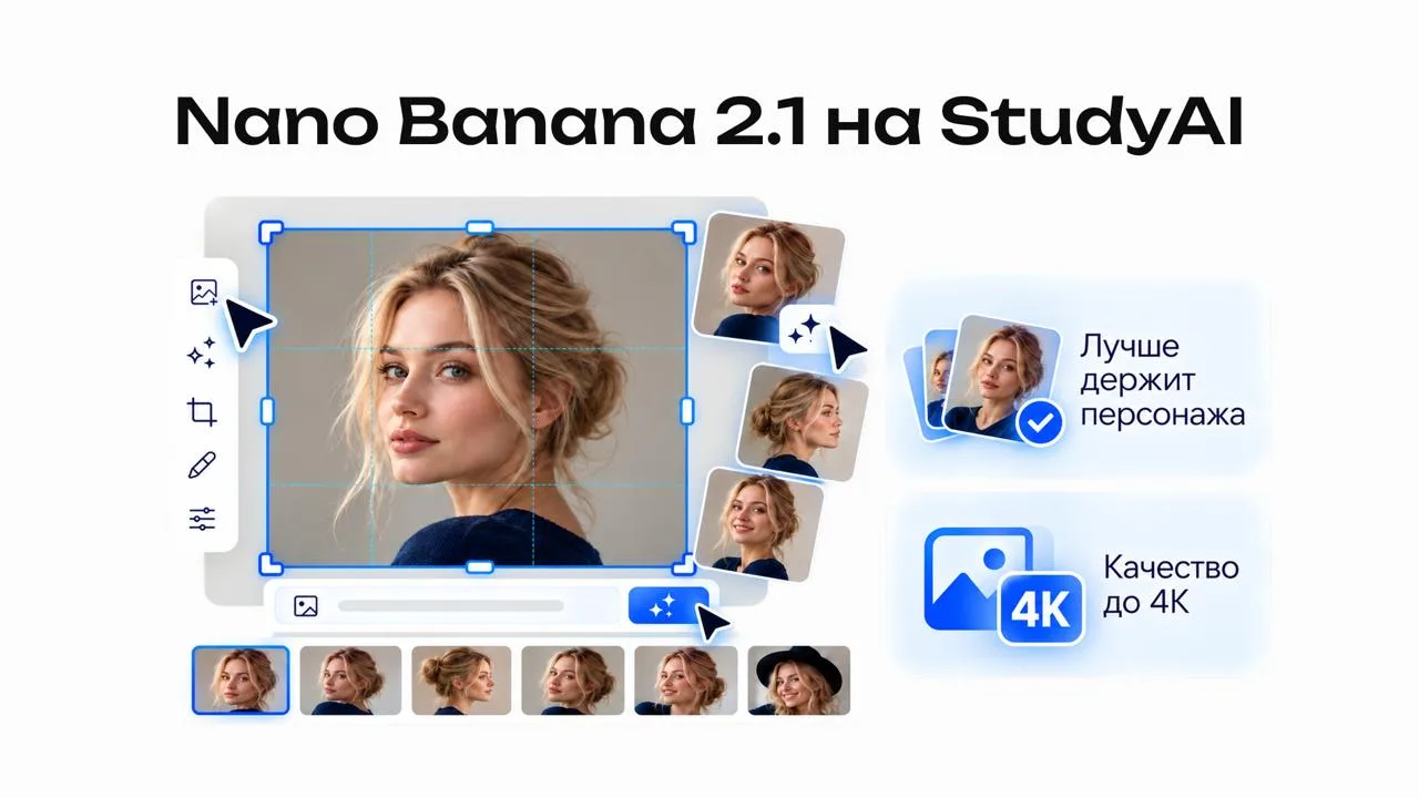Nano Banana 2.1 уже на StudyAI