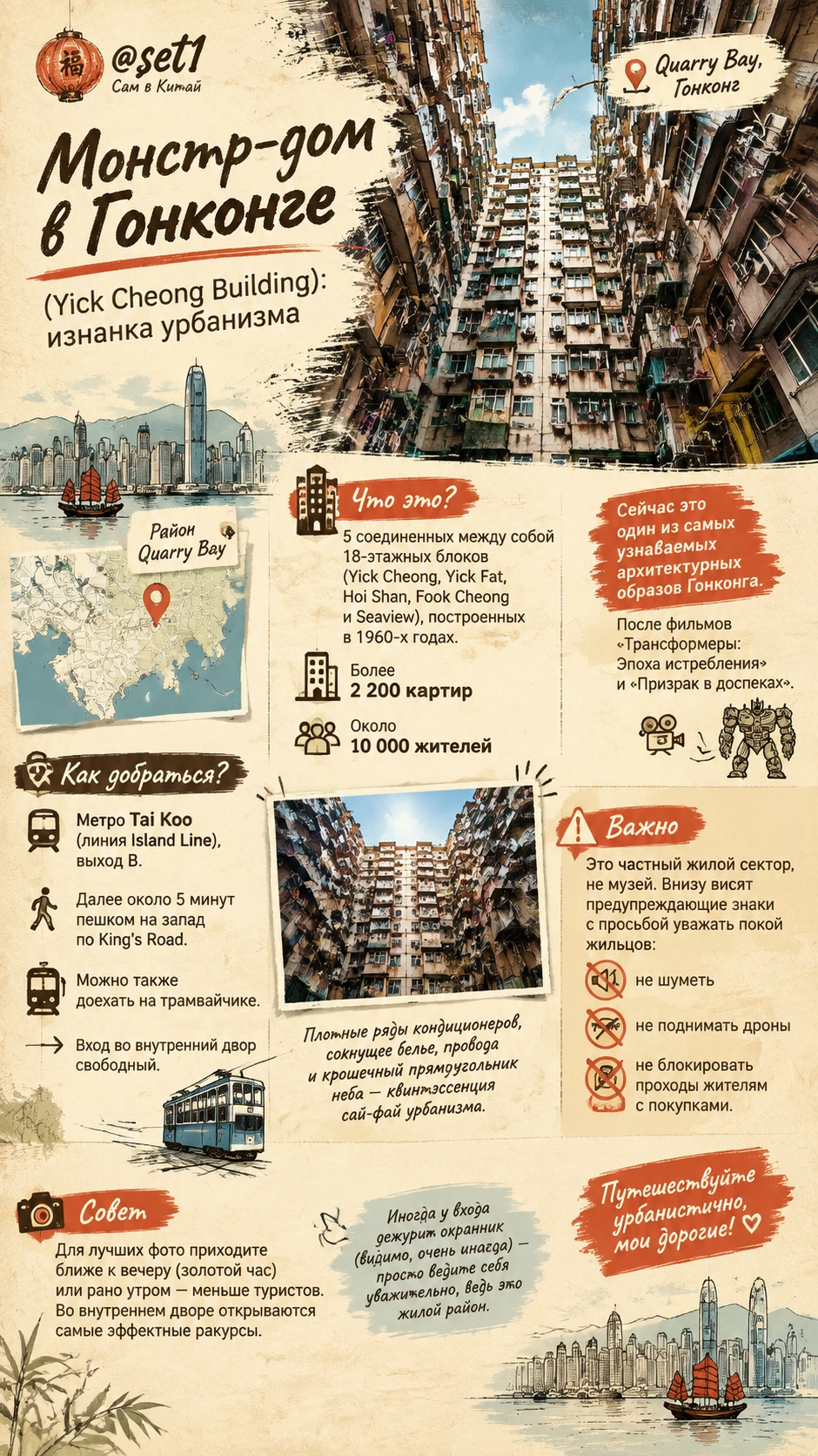 🏢 Монстр-дом в Гонконге (Yick Cheong Building): изнанка урбанизма