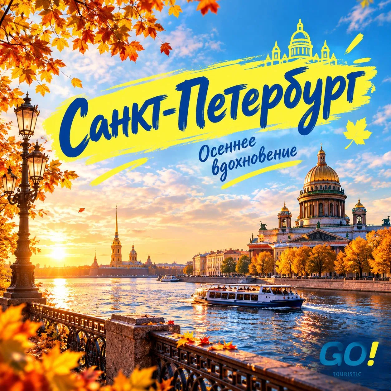 🍁 Золотая осень в Санкт-Петербурге.