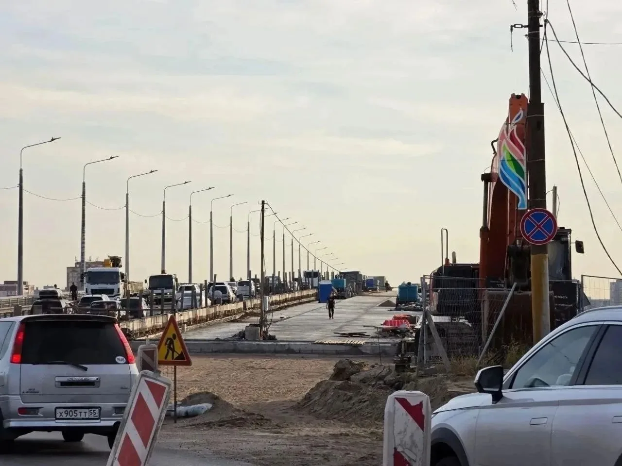 В Омске не знают, когда закончат ремонт моста у Телецентра