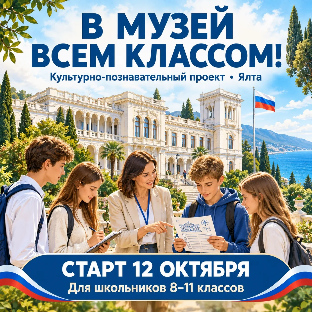 С понедельника, 12 октября, запускаем в Ялте новый культурно-познавательный проект «В м...