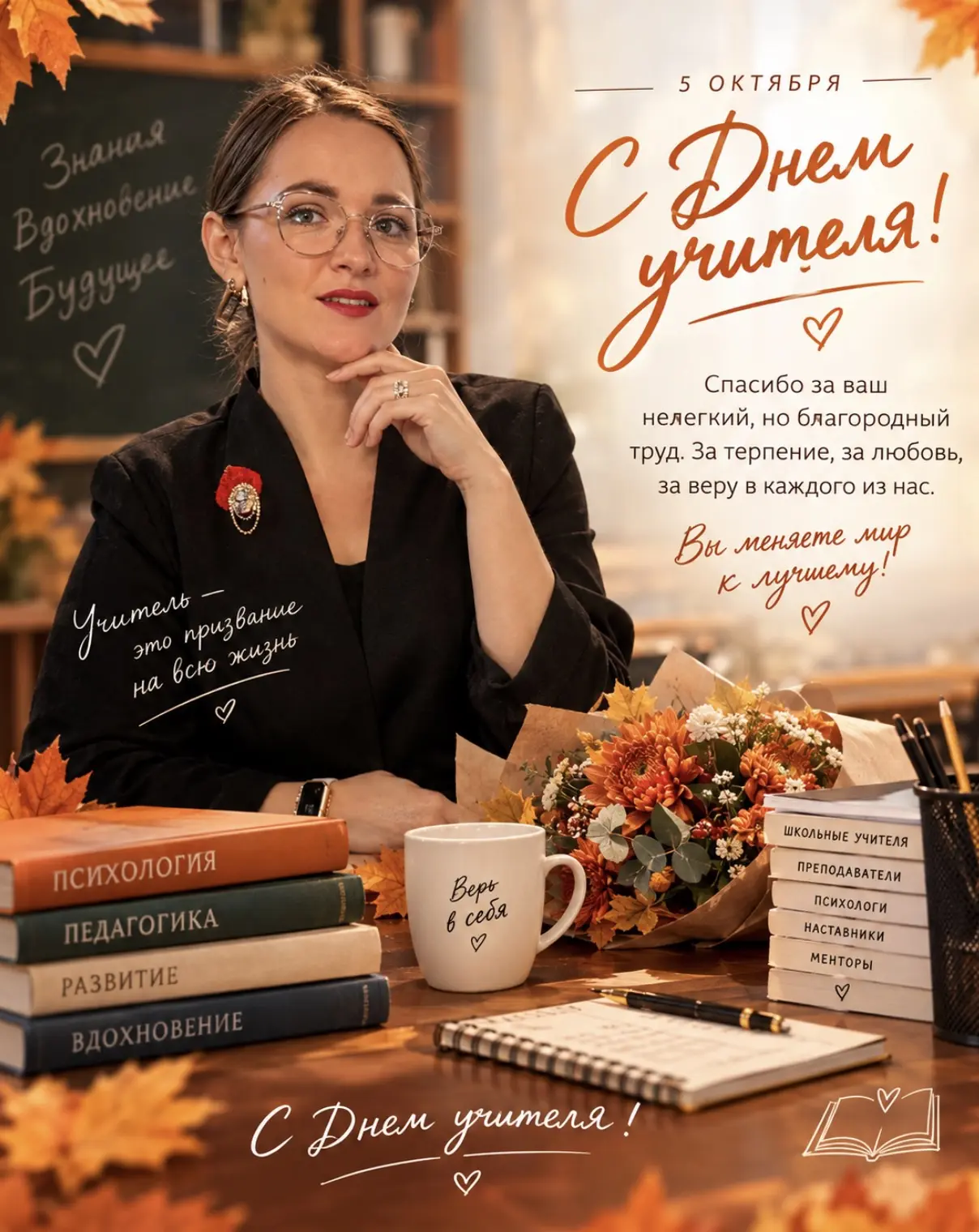 Сегодня, 5 октября, мы отмечаем День учителя — праздник, который для меня особенно доро...