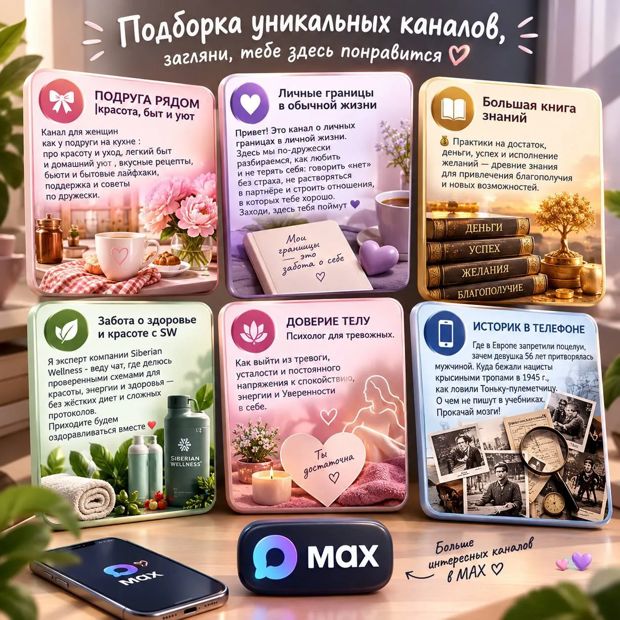 Подборка уникальных каналов, загляни, тебе здесь понравится :