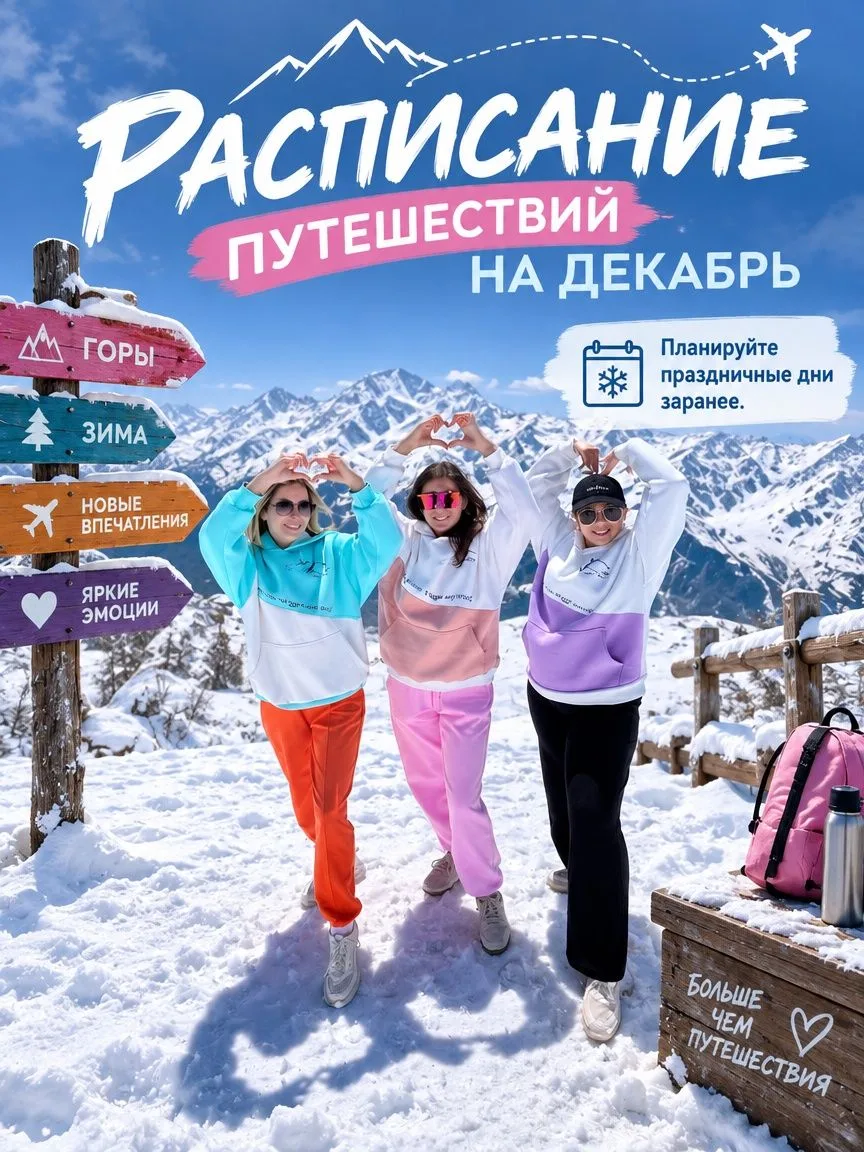 РАСПИСАНИЕ ПУТЕШЕСТВИЙ НА ДЕКАБРЬ🌞📍