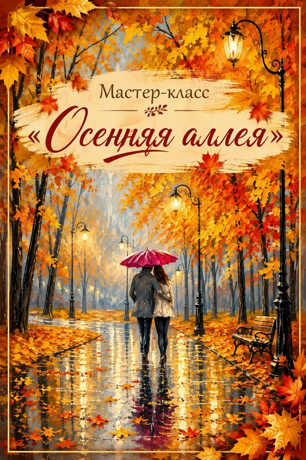«Осенняя аллея»: поймаем вдохновение в каждом штрихе! 🍂