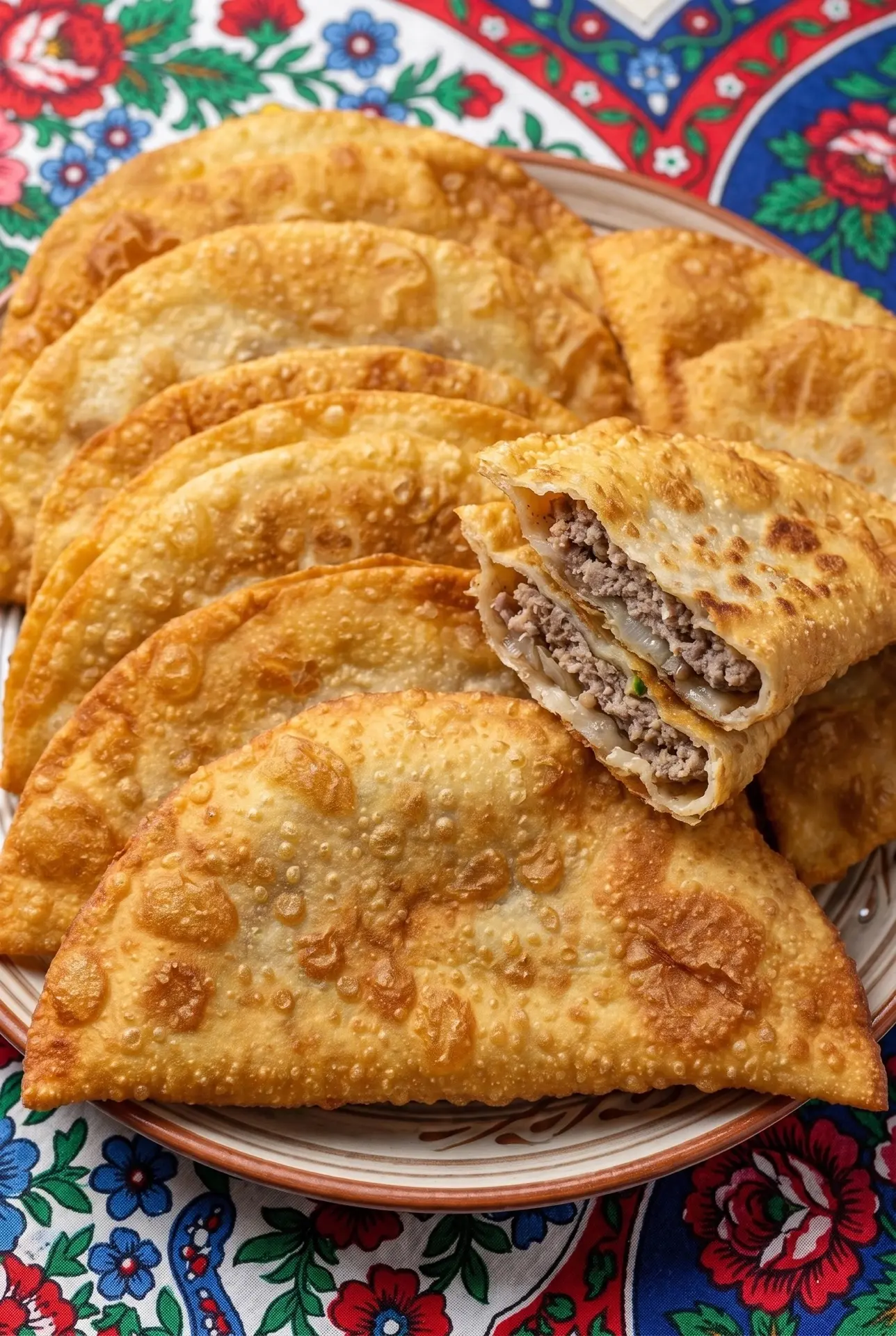 🥟🔥✨ «ЗОЛОТЫЕ ЧЕБУРЕКИ В ПУЗЫРЬКАХ»: Хрустящая корочка на заварном тесте и море мясног...