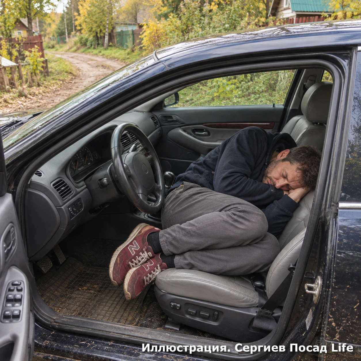 В Сергиевом Посаде подозреваемого в угоне нашли спящим в чужом авто