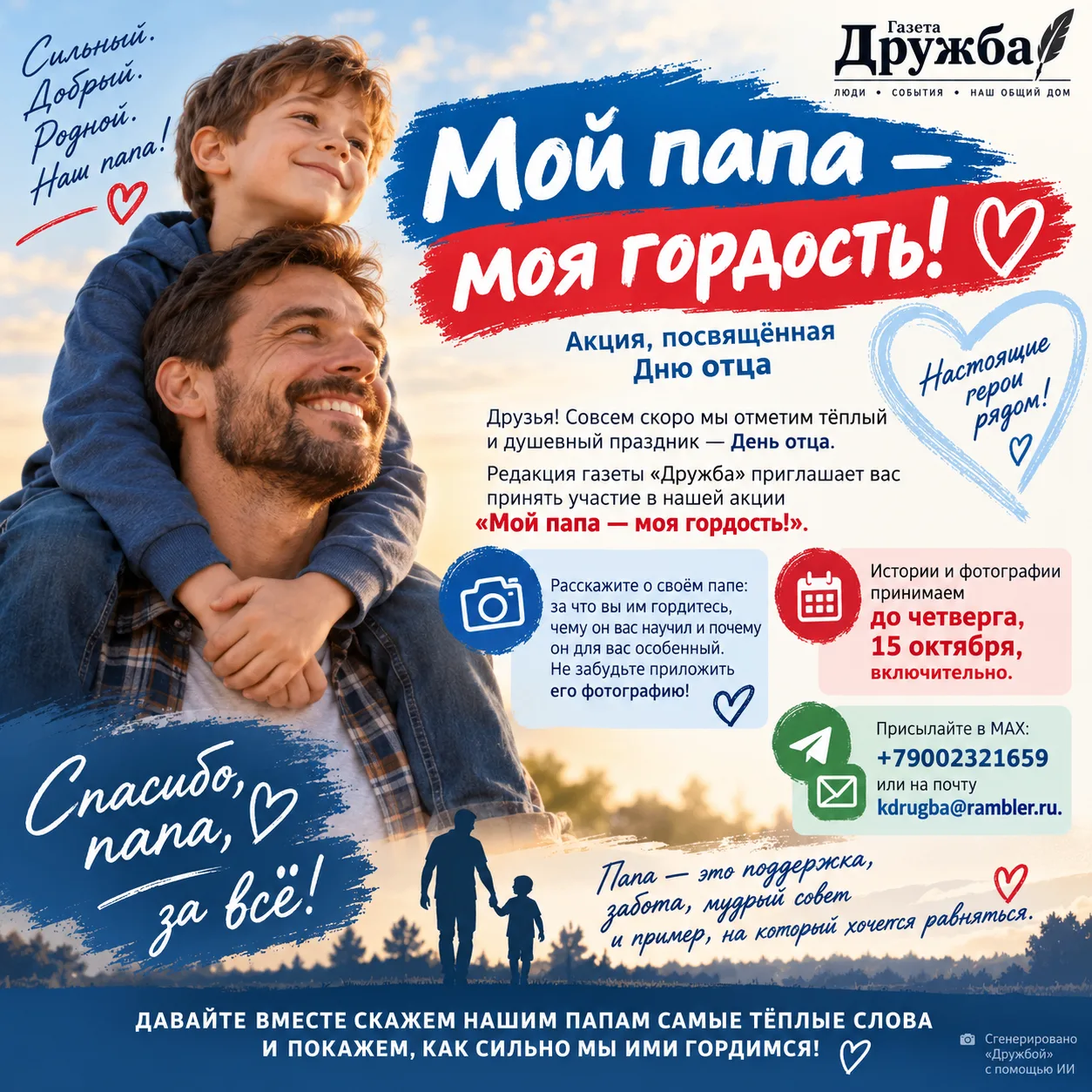 👨‍👧‍👦❤️ «Мой папа — моя гордость!»