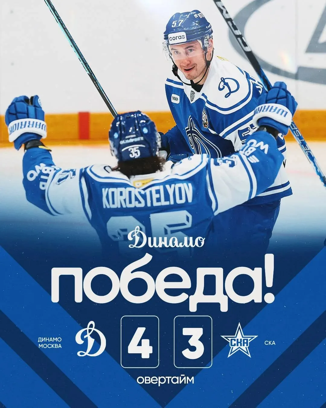 Московское «Динамо» обыграло СКА и прервало шестиматчевую серию поражений 🔥