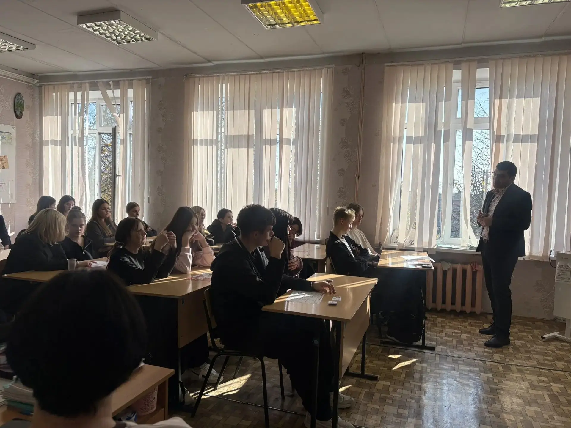 Сегодня в нашей школе прошло профориентационное мероприятие для учащихся 10-11 классов ...