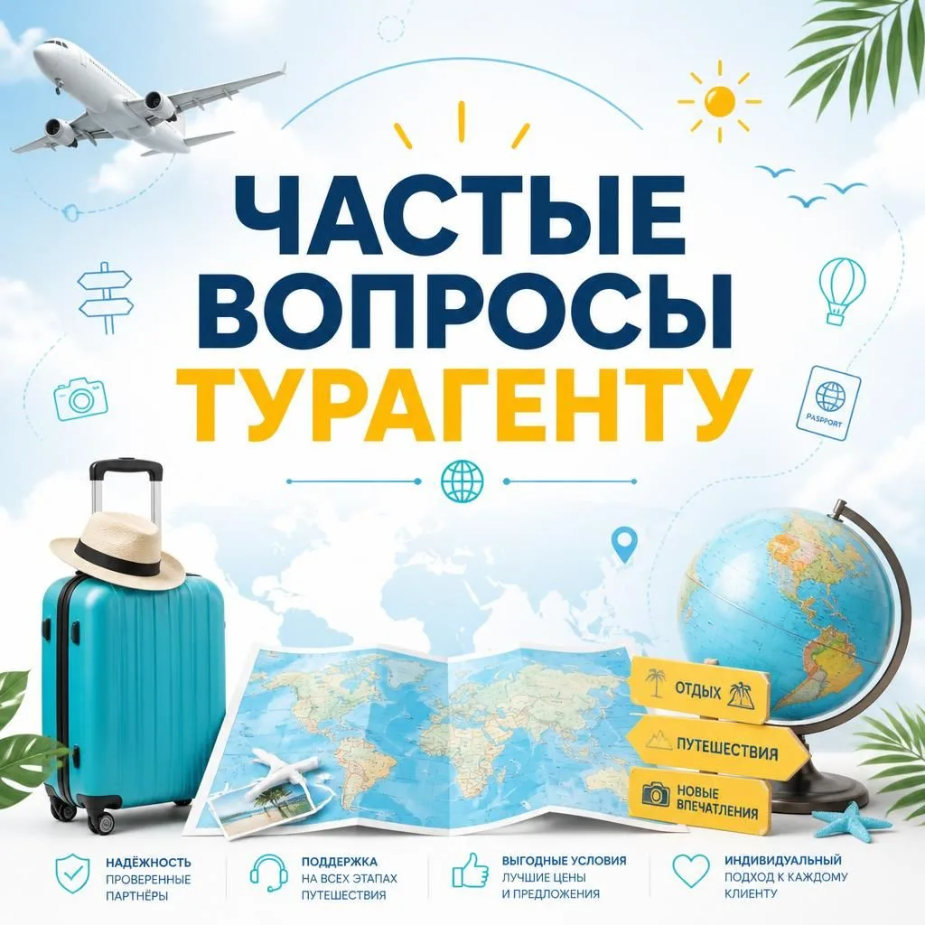 ❓ Частые вопросы туристов турагенту: коротко вопрос — коротко ответ