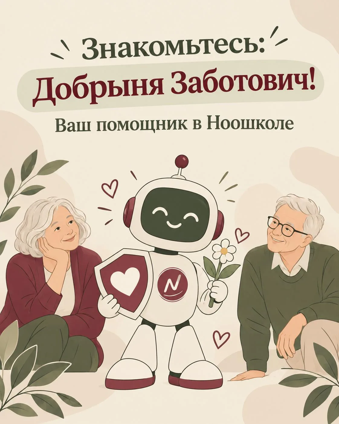 Знакомьтесь: Добрыня Заботович, ваш новый помощник в Ноошколе