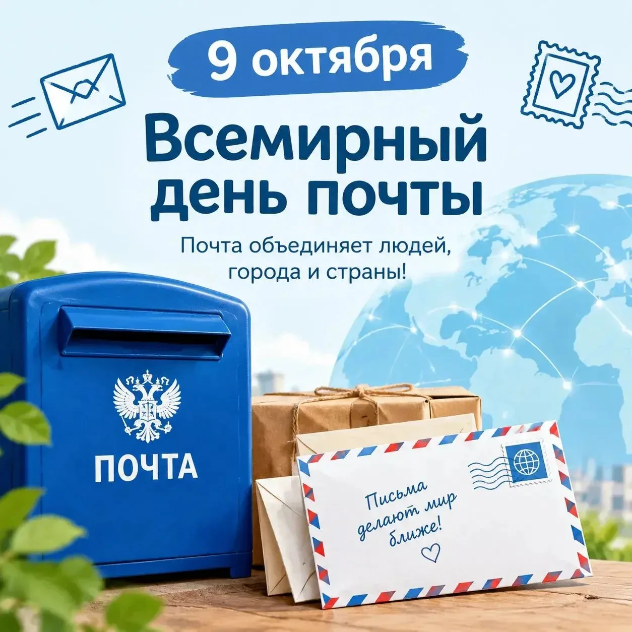 📜🖋️ 9 октября во всем мире отмечают День почты. В эпоху мгновенных сообщений мы почти...