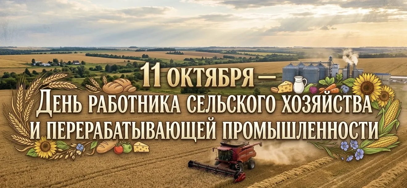 🌾 11 октября — День работника сельского хозяйства и перерабатывающей промышленности!