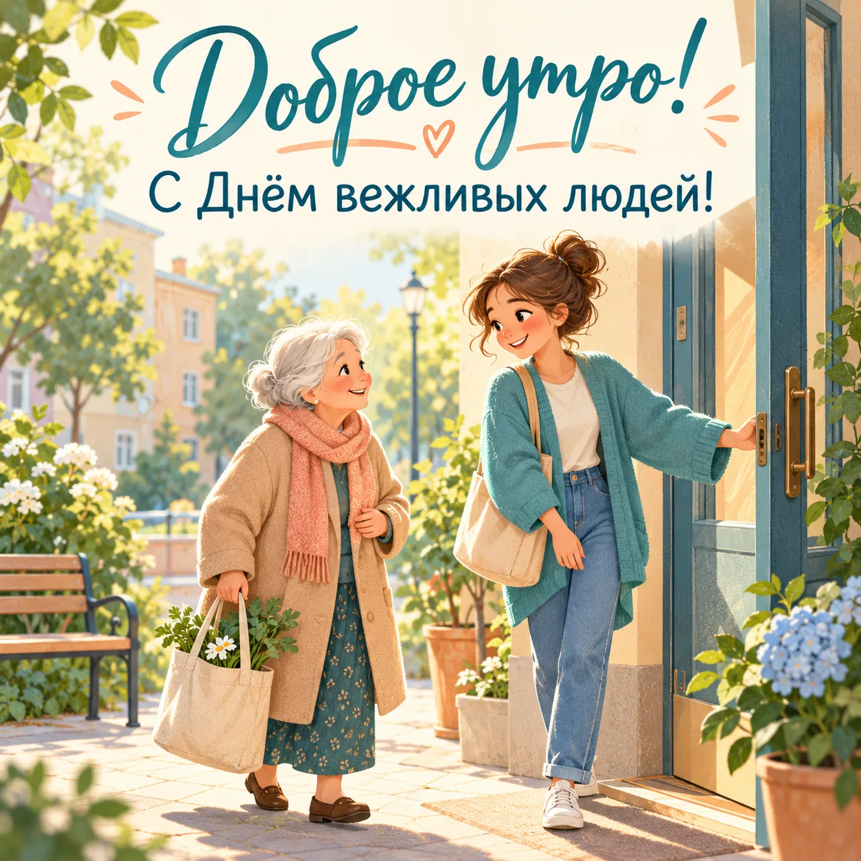 Доброе утро! Сегодня — День вежливых людей 🌷