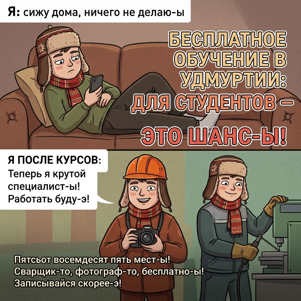В Удмуртии стартовал осенний этап бесплатного профобучения для молодёжи — и это реально...