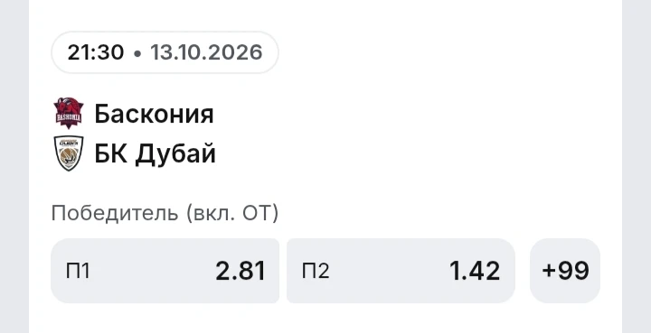 🏀 БАСКОНИЯ — БК ДУБАЙ