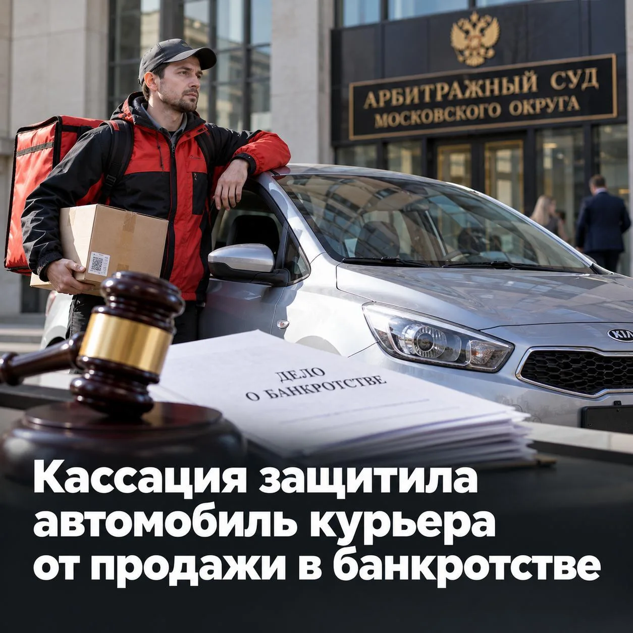 Суд защитил автомобиль курьера от продажи за долги